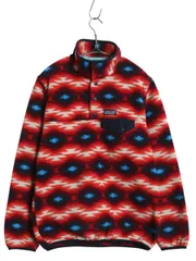 【お得なクーポン配布中!】 パタゴニア 総柄 ライトウェイト シンチラ スナップT レディース XS / 15年製 フリース プルオーバー ジャケット ネイティブ柄 アウトドア