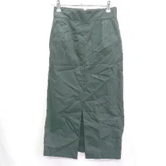 ◇ Θ green label relaxing UNITEDARROWS スリット加工 ロング丈 タイト スカート サイズ36 ブラック レディース E  【1409240016335】