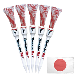 【日本限定販売】ジャパンカラー🔴⚪️トルネードティー ジャパンカラー 3.25インチ 5本セット/TORNADO TEE JAPAN 3.25inch 5set