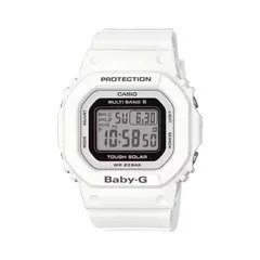 [カシオ] 腕時計 ベビージー 【国内正規品】電波ソーラー スーパーイルミネータータイプ(高輝度なLEDライト) BGD-5000U-7JF レディース ホワイト