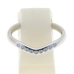 ティファニー/TIFFANY&Co.　エルサ ペレッティ カーブド バンドリング ダイヤモンド　60016941　D0.06ct　Pt950　プラチナ【中古】　L-158222