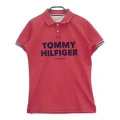 サイズ：M TOMMY HILFIGER GOLF トミー ヒルフィガーゴルフ  半袖ポロシャツ  レッド系 [240101222310]# ゴルフウェア レディース ストスト