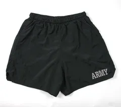 アメリカ軍 U.S.ARMY ブラック 前期型 IPFU トレーニング ショートパンツ 上質USED PT-SHORTS-N3-