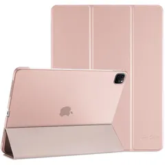 ProCase iPad Air 13インチ M2 (2024) iPad Pro 12.9 ケース 第6/5/4/3世代に適用（2022 2021 2020 2018） スリム 三つ折り スタンド スマートカバー Pencilのペアリングと充電に対応
