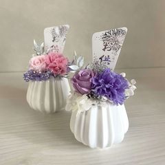 25-23：フューネラルアレンジ☆パープル☆仏花・供花