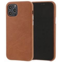 【人気商品】12 Pro Case アイフォン 12 用 ケース カバー / スマホケース 本革 牛革 高級 iPhone レザーケース 保護カバー 男性 メンズ YAKUNO おしゃれ シック (Brown)