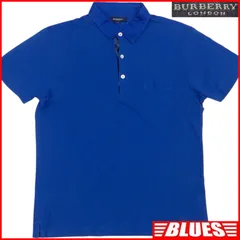 バーバリーロンドンポロシャツ 古着 Burberry London バーバリー チェック ワンポイント 100%コットン
