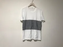 本物アロイALOYEコットンシャツ切り替えデザイン半袖TシャツメンズサーフアメカジミリタリーストリートスケーターワークビジネススーツモードゴルフバンTドレス白ホワイトM日本製のサムネイル