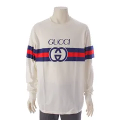 グッチ　GGロゴ インターロッキング ロング Tシャツ 581903 ホワイトのサムネイル