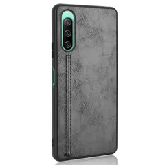 Xperia 10 IV ケース SO-52C SOG07 エクスペリア10 マーク4  レザー 薄型 ソフト ケース 【Color】 ブラック