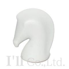 HERMES　エルメス　サマルカンド　ペーパーウェイト　2013年名古屋三越オープン記念限定　310935M 01　陶器　ホワイト　オレンジ　インテリア小物　置物　オブジェ　オーナメント　フィギュア　チェス　馬　ホース【中古】【64601】