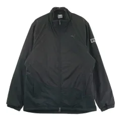 サイズ：L PUMA GOLF プーマゴルフ 2023年モデル 中綿 ジップジャケット 総柄 ブラック系 [240101382644] ゴルフウェア メンズ ストスト