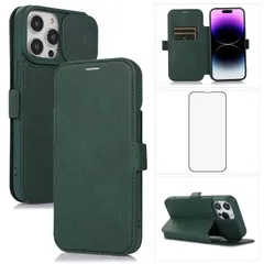 【数量限定】耐衝撃 全面保護 サイドマグネット式 ワイヤレス充電対応 肌感レザー スマホケース 指紋防止 Max Max Max カード収納 Pro Pro スタンド機能 Pro 6.7インチアイフォン15 軽量 カメラレンズ保護】「ガラスフィルム贈り」 手帳