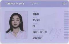 【中古】キャラカード ジヒョ(TWICE)/ブルー SCIENTIST ID CARD(IDカード) 「CD Formula of Love：O+T=＜3(輸入盤)」 封入特典