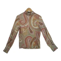ETRO エトロ 長袖ニット リブニット 44 モスグリーン 極美品 ETRO エトロ 長袖ニット リブニット 44 モスグリーン 極美品
