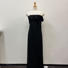 フラダンス　ダンス衣装　ELAN　ワンピース　ドレス　ムームー　サッシュドレス　黒　タグ付き　未使用品