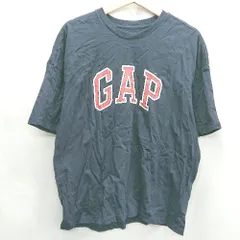 ◇ ⊂ GAP ギャップ ロゴプリント 半袖 Ｔシャツ サイズS ネイビー ホワイト系 レディース メンズ E  【1502180004360】