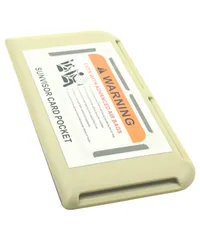 HTharros 車内用 カード 収納 ケース ベージュ カーサンバイザー ダッシュボード ドア取付 カード入れ 多機能 OW [ベージュ]