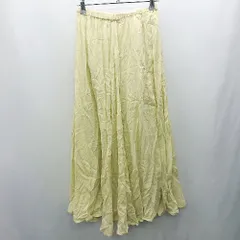 ◇ ⊂ Sonny Label URBAN RESEARCH ロング フレア スカート サイズF イエロー レディース E  【1502060036375】