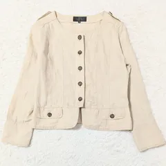 2024年最新】ノーカラージャケット ベージュの人気アイテム - メルカリ 