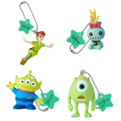 【中古】キーホルダー 全4種セット 「ディズニーキャラクター カラーコレクションチャーム～green～」