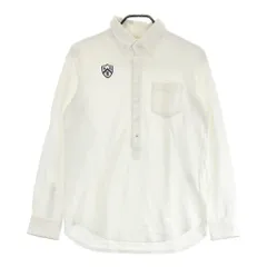 サイズ：4 PEARLY GATES パーリーゲイツ  長袖ポロシャツ ワッペン ボタンダウン  ホワイト系 [240101405602]# ゴルフウェア メンズ ストスト