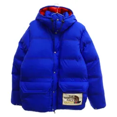GUCCI (グッチ) 21AW×THE NORTH FACE Down Jacket ノースフェイス ロゴプリントダウンジャケット 663753 XAACW ブルーのサムネイル