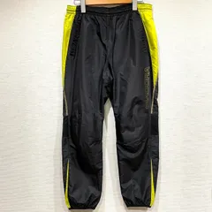 (^w^)b DIADORA ディアドラ ウィンドブレーカー パンツ 裏メッシュ サッカー フットサル スポーツ ランニング 運動 部活 アウトドア 秋シーズン 冬シーズン ブラック 黒 イエロー メンズ ピステ 男女兼用 サイズM