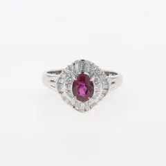 2023年最新】ルビー 0．52ct ダイヤ 0．5ct pt900 リング 指輪