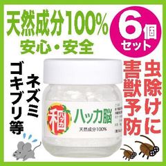 安心安全 天然成分100% 和ハッカ脳16g 6個セット 虫除け 害獣・害虫対策に ハッカ脳 ゴキブリ ネズミ 薄荷結晶 和種ハッカ 害虫除け 芳香 アロマ