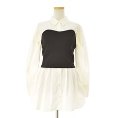 【ArpegeStory】12352690 コルセット付シャツチュニック長袖シャツ