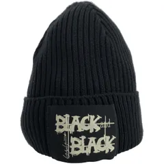 B Yohji Yamamoto×New Era ビー ヨウジヤマモト×ニューエラ ポリエステルニットキャップ  ブラックのサムネイル