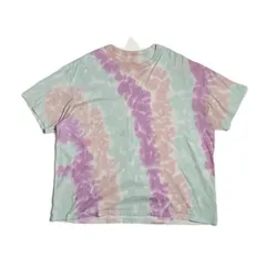 NIKE TEE タイダイ染めTシャツ パステルカラー 刺繍スウッシュ XXLサイズ【A-519】