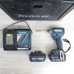 [送料無料] バッテリー2個◇マキタ 充電式 インパクトドライバ TD170D 電動 工具 充電器 DC18RC◇