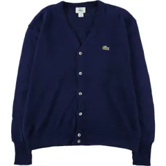 古着 80~90年代 ラコステ LACOSTE IZOD アクリルニットカーディガン USA製 メンズXL相当 ヴィンテージ/eaa588858