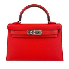 新品未使用 HERMES エルメス Mini kelly ミニケリー Stamp-K K刻印 Madame マダム Rouge de coeur ルージュデクール PHW シルバー金具 2WAYバッグ ショルダーバッグ ハンドバッグ