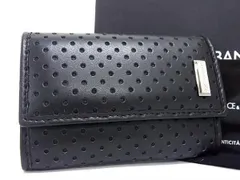 ■極美品■ DOLCE＆GABBANA ドルチェ&ガッバーナ レザー パンチング 6連 キーケース 鍵入れ レディース メンズ ブラック系 FC9039のサムネイル