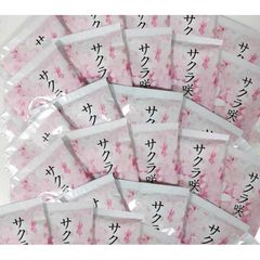 【30包セット】薬用入浴剤WAKU BATH桜の香り「サクラ咲く」モモ葉エキス配合（保湿成分）医薬部外品 日本製