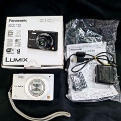 中古★箱あり　Panasonic　LUMIX　SZ10　デジカメ　ホワイト　16GB SD付き　パナソニック