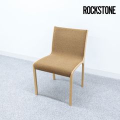 【展示品】ROCKSTONE ロックストーン COMA-ISU side chair コマイス サイド チェア ダイニング アームレス ファブリック ベージュ 岩倉 榮利 定価8万【2】