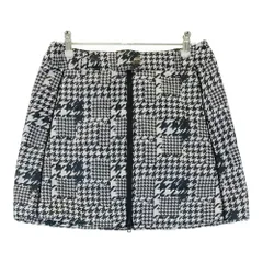 サイズ：S FILA GOLF フィラゴルフ ; 中綿 フロントジップ スカート 千鳥柄 ホワイト系 [240101426387] ゴルフウェア レディース ストスト