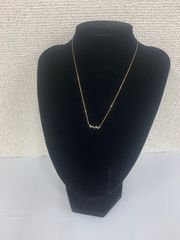 ￣ ネックレス k10 Cloche ダイヤモンド グリーン ストーン 【アクセサリー】【1】