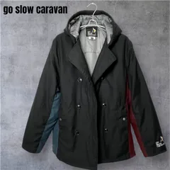 【go slow caravan】メンズ　アウター　ピーコート　フード付