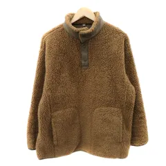 ホワイトマウンテニアリング White Mountaineering × ユニクロ UNIQLO フリース ボアプルオーバー ジャケット L ブラウン /YK5のサムネイル