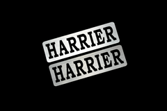 EE-505-2 HARRIER 銀黒 アクリル2層 ステッカー トヨタ ハリアー 60 80 前期 後期 モデリスタ 2枚1セット