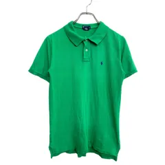 POLO RALPH LAUREN 半袖ポロシャツ Lサイズ ポロラルフローレン ジュニアサイズ グリーン コットン 古着卸 アメリカ仕入 t2408-3465