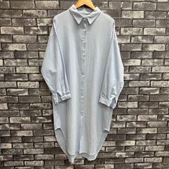 SLOBE IENA 25SS デニムライクシャツワンピース サックスブルー - メルカリ