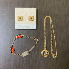 NINA RICCI ネックレスとイヤリングセット - メルカリ