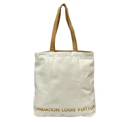 LOUIS VUITTON(ルイヴィトン) トートバッグ - 白×ブラウン FONDATION LOUIS VUITTON/ルイヴィトン美術館限定