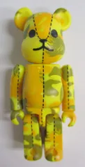 MEDICOMTOY BE@RBRICK BAPE PLAY FIRE CAMO. (Yellow) 100%